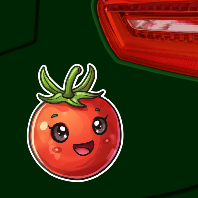 Se Kawaii Tomate Aufkleber Cartoon - Ansicht 4