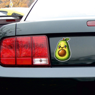 Se Kawaii Avocado Aufkleber Cartoon - Ansicht 4