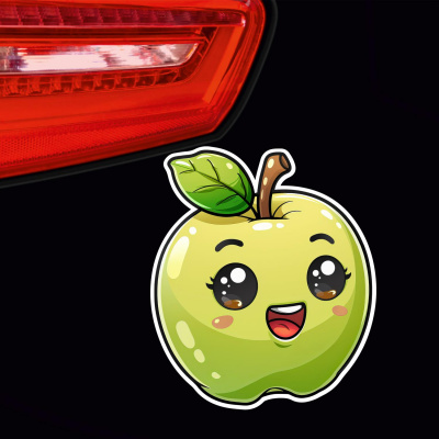 Se Kawaii Apfel Aufkleber Cartoon - Ansicht 4