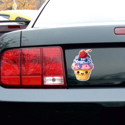 S��er Kawaii Eisbecher Aufkleber Cartoon - Ansicht 3