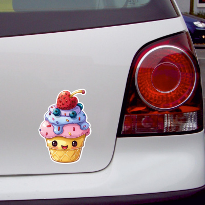 S��er Kawaii Eisbecher Aufkleber Cartoon - Ansicht 4
