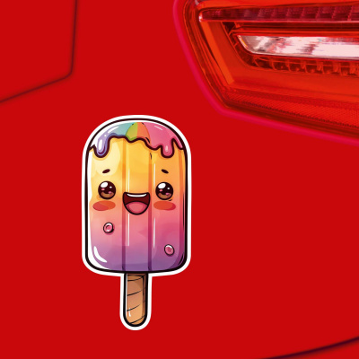 Ser Kawaii Eis am Stiel Aufkleber Cartoon - Ansicht 4