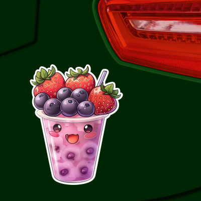 S��er Kawaii Smoothie Aufkleber Cartoon - Ansicht 4