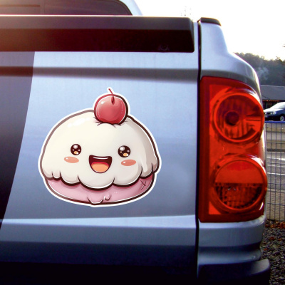 Ser Kawaii Mochi Reis Kuchen Aufkleber Cartoon - Ansicht 2