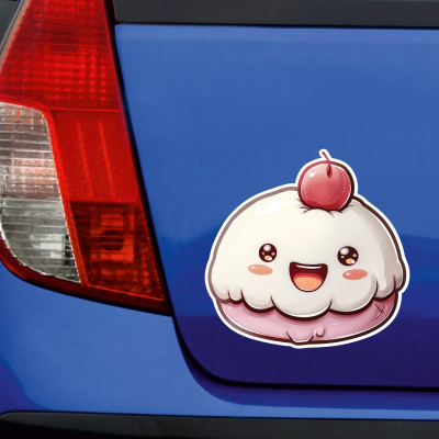 Ser Kawaii Mochi Reis Kuchen Aufkleber Cartoon - Ansicht 3