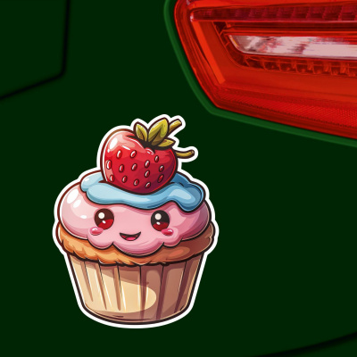 Ser Kawaii Cupcake Muffin Aufkleber Cartoon - Ansicht 2