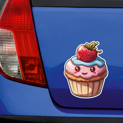 Ser Kawaii Cupcake Muffin Aufkleber Cartoon - Ansicht 3