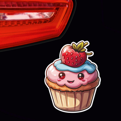 Ser Kawaii Cupcake Muffin Aufkleber Cartoon - Ansicht 4