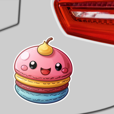 Süßer Kawaii Macaron Aufkleber Cartoon - Ansicht 3