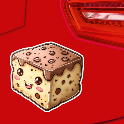 Ser Kawaii Brownie Aufkleber Cartoon - Ansicht 2