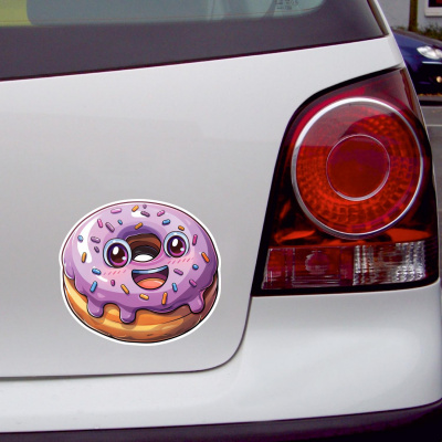 Ser Kawaii Donut Aufkleber Cartoon - Ansicht 2