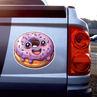 Ser Kawaii Donut Aufkleber Cartoon - Ansicht 4