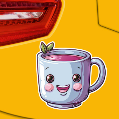 S��e Kawaii Teetasse Aufkleber Cartoon - Ansicht 4