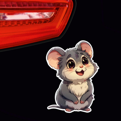 Süße Kawaii Maus Aufkleber Cartoon - Ansicht 3