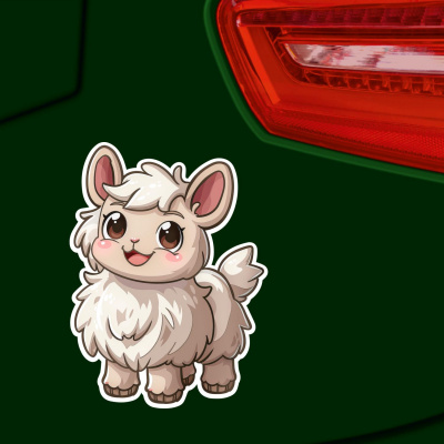 Ses Kawaii Alpaca Aufkleber Cartoon - Ansicht 2