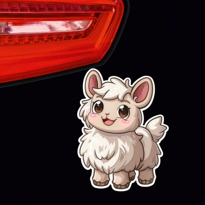 Ses Kawaii Alpaca Aufkleber Cartoon - Ansicht 3