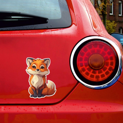 Ser Kawaii Fuchs Aufkleber Cartoon - Ansicht 4