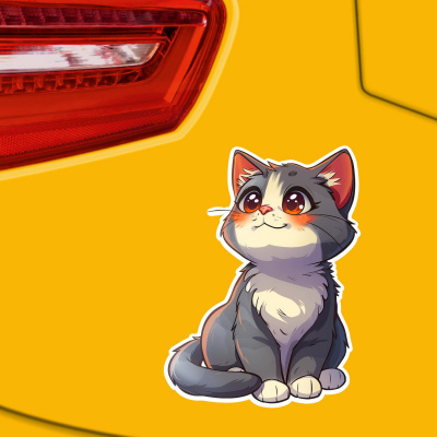 Se Kawaii Katze Aufkleber Cartoon - Ansicht 3