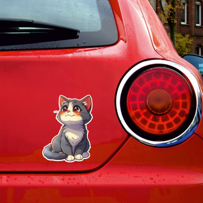 Se Kawaii Katze Aufkleber Cartoon - Ansicht 4