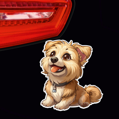 Ser Kawaii Hund Aufkleber Cartoon - Ansicht 2