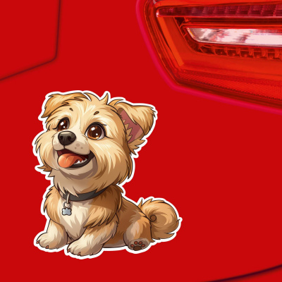 Ser Kawaii Hund Aufkleber Cartoon - Ansicht 3