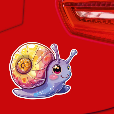 S��e Kawaii Schnecke Aufkleber Cartoon - Ansicht 2