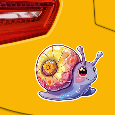 S��e Kawaii Schnecke Aufkleber Cartoon - Ansicht 3