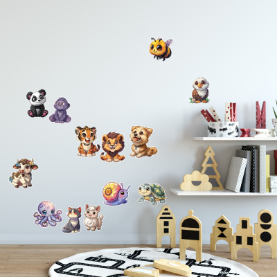 'Se Kawaii Tiere' Wandtattoo Set - Ansicht 5