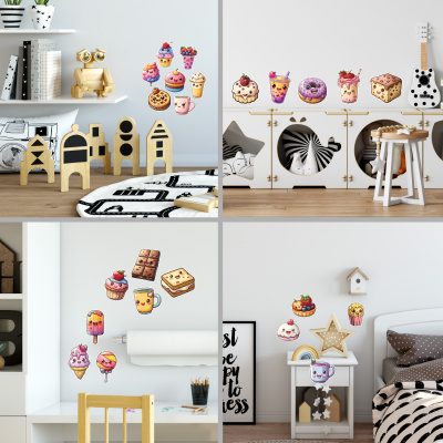 'Süße Kawaii Süßigkeiten' Wandtattoo Set - Ansicht 2