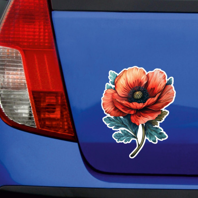 Mohnblume Klatschmohn Mohn Aufkleber - Ansicht 4
