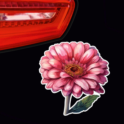 Gerbera Blte Aufkleber - Ansicht 3
