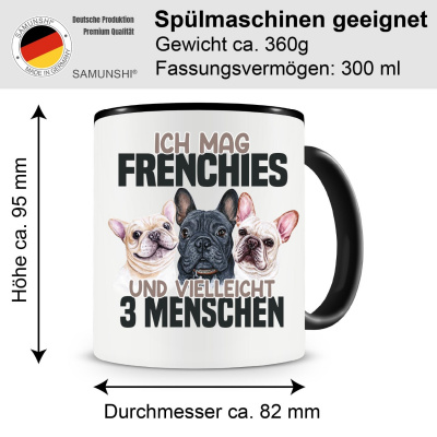Tasse mit dem Motiv Ich mag Frenchies - Ansicht 2