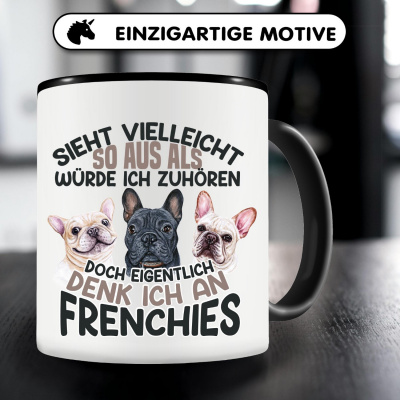 Tasse mit dem Motiv Sieht vielleicht so aus Frenchie - Ansicht 5