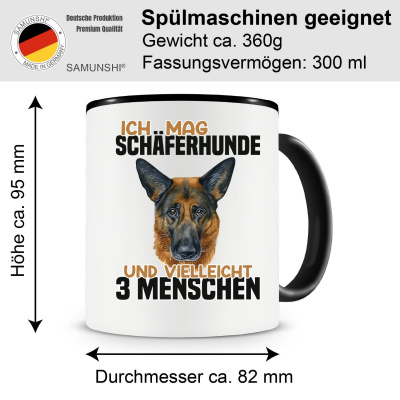 Tasse mit dem Motiv Ich mag Schferhunde - Ansicht 2