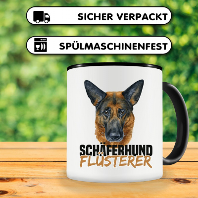 Tasse mit dem Motiv Schferhund Flsterer - Ansicht 3