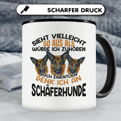 Tasse mit dem Motiv Sieht vielleicht so aus Schferhund - Ansicht 4