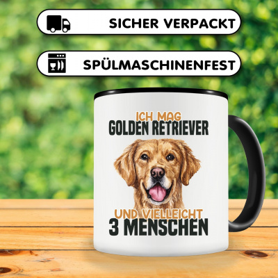 Tasse mit dem Motiv Ich mag Golden Retriever - Ansicht 3