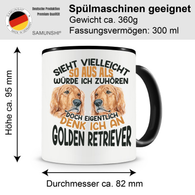 Tasse mit dem Motiv Sieht vielleicht so aus Golden Retriever - Ansicht 2