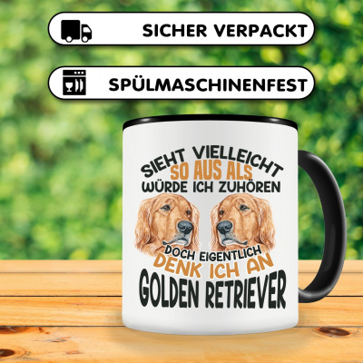 Tasse mit dem Motiv Sieht vielleicht so aus Golden Retriever - Ansicht 3