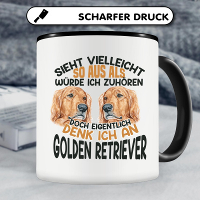 Tasse mit dem Motiv Sieht vielleicht so aus Golden Retriever - Ansicht 4