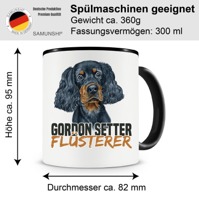 Tasse mit dem Motiv Gordon Setter Fl�sterer - Ansicht 2