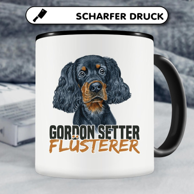 Tasse mit dem Motiv Gordon Setter Fl�sterer - Ansicht 4