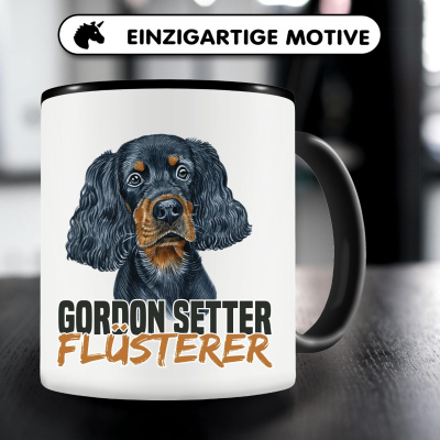 Tasse mit dem Motiv Gordon Setter Fl�sterer - Ansicht 5