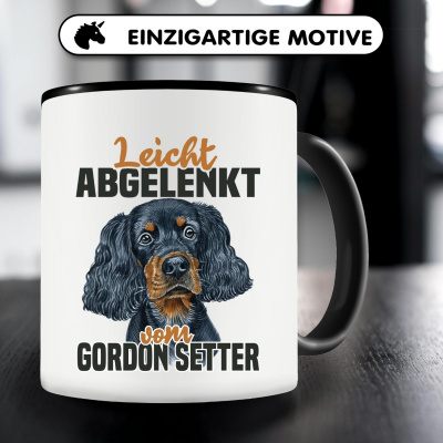 Tasse mit dem Motiv Leicht abgelenkt von Gordon Setter - Ansicht 5