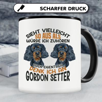 Tasse mit dem Motiv Sieht vielleicht so aus Gordon Setter - Ansicht 4