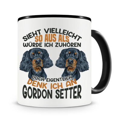 Tasse mit dem Motiv Sieht vielleicht so aus Gordon Setter