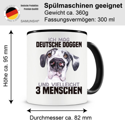 Tasse mit dem Motiv Ich mag Deutsche Doggen - Ansicht 2
