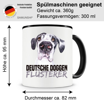 Tasse mit dem Motiv Deutsche Doggen Flsterer - Ansicht 2