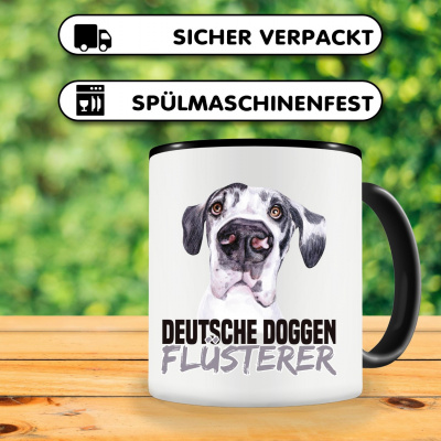 Tasse mit dem Motiv Deutsche Doggen Flsterer - Ansicht 3