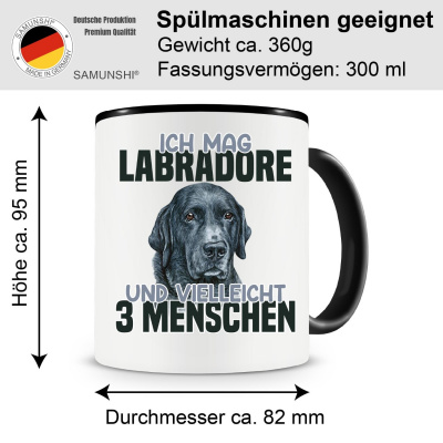Tasse mit dem Motiv Ich mag Labradore - Ansicht 2